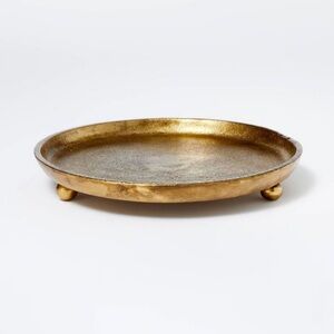 Studio McGee Small Round Brass Tray 7”  - Threshold